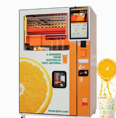 کیفیت  Wireless QR Code Fruit Juice Vending Machine 220V - 240V 50Hz Air Cooled Frost Free کارخانه