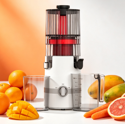 آبمیوه گیری آهسته هوشمند Fresh Smart HJ102B - شریک خانواده شما در زندگی سالم با دهانه 135 میلی‌متری، پرس سرد 200 وات، خود تمیز شونده و قفل ایمنی مطمئن
