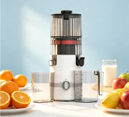 آبمیوه گیری آرام اسمارت HJ102B - آبگیری ساده، هوشمند و ایمن خانوادگی با دهانه 135 میلی‌متری، پرس سرد 200 وات، سیستم خود تمیز شونده و قفل ایمنی