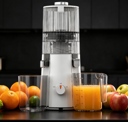 آبمیوه گیری آرام و هوشمند Fresh Smart HJ102A با قابلیت آماده سازی هدیه – دهانه عریض 135 میلی‌متری، فناوری پرس سرد 55 دور در دقیقه، بدون BPA با بسته‌بندی لوکس و کتابچه دستورالعمل، هدیه سلامتی عالی برای خانواده و دوستان
