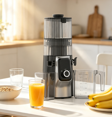 آبمیوه کش ABS با دوام HJ102C، یک دقیقه شستشوی میوه